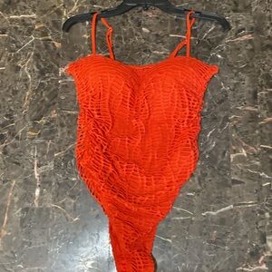 Vibrant Textured One-Piece Swimsuit